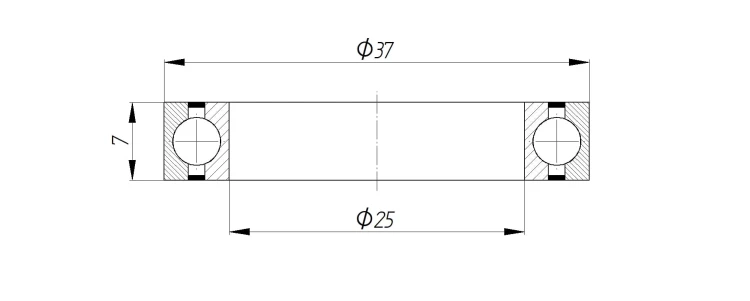 Łożysko 6805-2RS 25x37x7