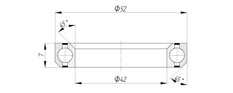 Łożysko ACB4252H7 42x52x7x45/45