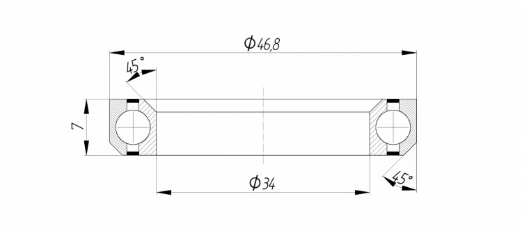 Łożysko AC3446.8 34x46,8x7x45/45