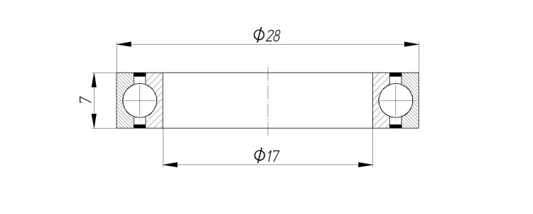Łożysko 17287-2RS 17x28x7